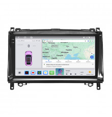 Штатная магнитола Lesko для Mercedes-Benz B-Класс I (W245) 2005-2009 экран 9" 4/64 QLED CarPlay 4G Wi-Fi GPS 360 Prime