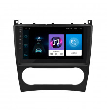 Штатная магнитола Lesko для Mercedes-Benz C-Класс II (W203) Рестайлинг 2004-2008 экран 9" 1/16Gb Wi-Fi GPS Base