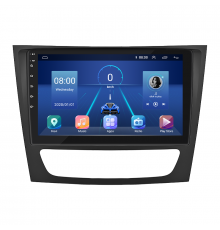 Штатная магнитола Lesko для Mercedes-Benz E-Класс III (W211, S211) 2002-2006 экран 9" 6/128Gb 4G Wi-Fi GPS Top