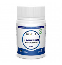 Магній і вітамін В6, Magnesium with Vitamin B6, Biotus, 60 таблеток