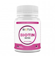 Биотин, Biotin, Biotus, 600 мкг, 100 таблеток