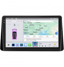 Штатная магнитола Lesko для Mitsubishi Eclipse Cross I 2017-2020 экран 10" 4/64 QLED CarPlay 4G Wi-Fi GPS 360 Prime