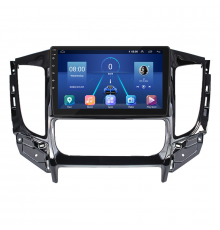 Штатная магнитола Lesko для Mitsubishi L200 V 2015-2019 экран 9" 6/128Gb 4G Wi-Fi GPS Top
