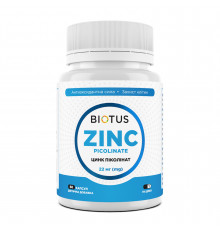 Цинк піколінат, Zinc Picolinate, Biotus, 22 мг, 60 капсул