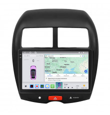 Штатная магнитола Lesko для Mitsubishi Outlander Sport I 2010-2013 экран 10" 4/64 QLED CarPlay 4G Wi-Fi GPS 360 Prime