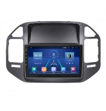 Штатная магнитола Lesko для Mitsubishi Pajero III 1999-2002 экран 9" 4/64Gb 4G Wi-Fi GPS Top