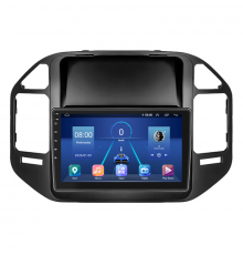 Штатная магнитола Lesko для Mitsubishi Pajero III Рестайлинг 2002-2006 экран 9" 6/128Gb 4G Wi-Fi GPS Top