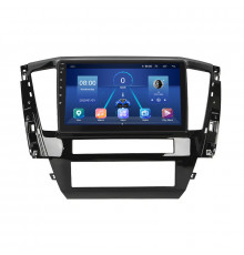 Штатная магнитола Lesko для Mitsubishi Pajero Sport III Рестайлинг 2019-н.в. экран 10" 2/32Gb 4G Wi-Fi GPS Top