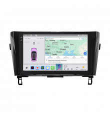 Штатная магнитола Lesko для Nissan X-Trail III Рестайлинг 2017-2021 экран 10" 4/64 QLED CarPlay 4G Wi-Fi GPS 360 Prime