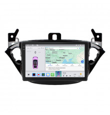 Штатная магнитола Lesko для Opel Adam I 2013-2019 экран 9" 4/64 QLED CarPlay 4G Wi-Fi GPS 360 Prime