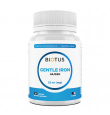 Залізо, Gentle Iron, Biotus, 25 мг, 60 капсул