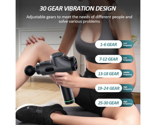 Перкусійний масажер для тіла MASSAGE GUN MAX 30 — потужний масажний пістолет для глибокого розслаблення та відновлення. Перкусійний масажер для тіла MASSAGE GUN MAX 30 — потужний масажний пістолет для глибокого розслаблення та відновлення.