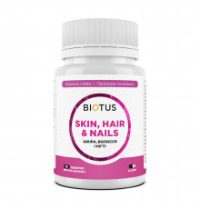 Волосся, шкіра та нігті, Hair, Skin & Nails, Biotus, 30 таблеток