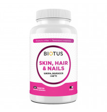 Волосся, шкіра та нігті, Hair, Skin & Nails, Biotus, 120 таблеток