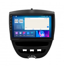 Штатная магнитола Lesko для Peugeot 107 I 2005-2009 экран 10" 2/32Gb CarPlay 4G Wi-Fi GPS Prime