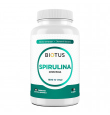 Спіруліна, Spirulina, Biotus, 200 таблеток (1500 мг у трьох таблетках)