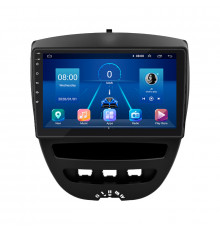 Штатная магнитола Lesko для Peugeot 107 I 2005-2009 экран 10" 2/32Gb 4G Wi-Fi GPS Top