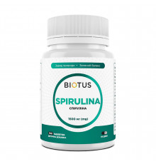 Спіруліна, Spirulina, Biotus, 100 таблеток (1500 мг у трьох таблетках)