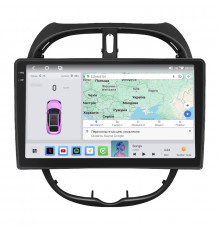 Штатная магнитола Lesko для Peugeot 206  1998-2012 экран 9" 4/64 QLED CarPlay 4G Wi-Fi GPS 360 Prime