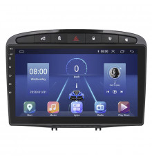 Штатная магнитола Lesko для Peugeot 408 I 2012-2017 экран 9" 6/128Gb 4G Wi-Fi GPS Top