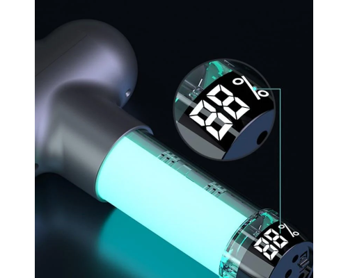Портативний перкусійний масажер Booster Lightsaber Mini Green з подарунковим кейсом Портативний перкусійний масажер Booster Lightsaber Mini Green з подарунковим кейсом