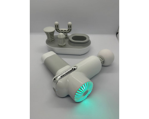 Компактний перкусійний масажер Booster Lightsaber Mini White з кейсом у комплекті Компактний перкусійний масажер Booster Lightsaber Mini White з кейсом у комплекті