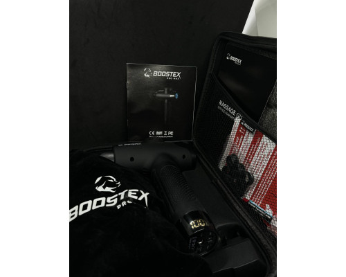 Компактний перкусійний масажер з 21 насадкою у кейсі Boostex Pro Max 2 Компактний перкусійний масажер з 21 насадкою у кейсі Boostex Pro Max 2