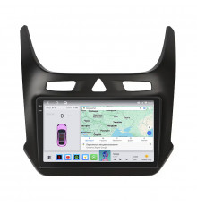 Штатная магнитола Lesko для Ravon R4  2016-2020 экран 9" 4/64 QLED CarPlay 4G Wi-Fi GPS 360 Prime