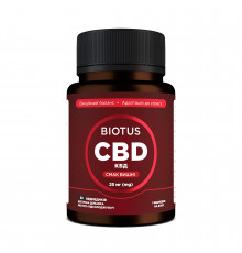 Каннабідіол, CBD Gummies, Biotus, смак вишні, 25 мг, 30 желейних ведмедиків