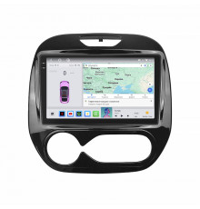 Штатная магнитола Lesko для Renault Captur I Рестайлинг 2017-2019 экран 9" 4/64 QLED CarPlay 4G Wi-Fi GPS 360 Prime