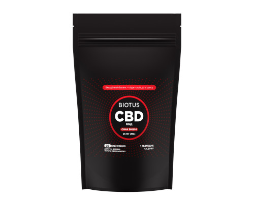 Канабідіол, CBD Gummies, Biotus, 25 мг, 20 желейних ведмедиків