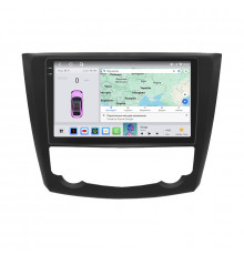 Штатная магнитола Lesko для Renault Kadjar I Рестайлинг 2018-н.в экран 9" 4/64 QLED CarPlay 4G Wi-Fi GPS 360 Prime