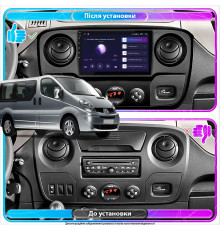 Штатная магнитола Lesko для Renault Master III 2010-2019 экран 10" 4/64Gb CarPlay 4G Wi-Fi GPS Prime