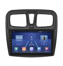 Штатная магнитола Lesko для Renault Sandero II Рестайлинг 2018-н.в экран 9" 6/128Gb 4G Wi-Fi GPS Top