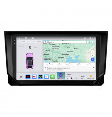 Штатная магнитола Lesko для SEAT Ibiza IV Рестайлинг 2 2015-2017 экран 9" 4/64 QLED CarPlay 4G Wi-Fi GPS 360 Prime