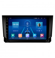 Штатная магнитола Lesko для SEAT Ibiza IV Рестайлинг 2 2015-2017 экран 9" 6/128Gb 4G Wi-Fi GPS Top