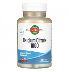 Кальций цитрат, Calcium Citrate, KAL, 1000 мг, 90 таблеток (333 мг в 1 таблетке)