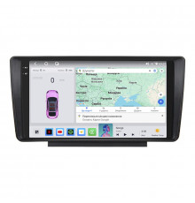 Штатная магнитола Lesko для Skoda Octavia II (A5) ver 2 2004-2013 экран 9" 4/64 QLED CarPlay 4G Wi-Fi GPS 360 Prime