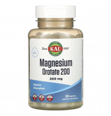Оротат магнію, Magnesium Orotate 200, KAL, 200 мг, 120 вегетаріанських капсул (50 мг на капсулу)