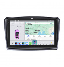 Штатная магнитола Lesko для Skoda Superb II Рестайлинг 2013-2015 экран 10" 4/64 QLED CarPlay 4G Wi-Fi GPS 360 Prime