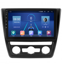 Штатная магнитола Lesko для Skoda Yeti I 2009-2014 экран 10" 4/64Gb 4G Wi-Fi GPS Top