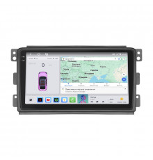Штатная магнитола Lesko для Smart Fortwo 451 2007-2010 экран 9" 4/64 QLED CarPlay 4G Wi-Fi GPS 360 Prime