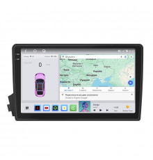 Штатная магнитола Lesko для SsangYong Actyon I 2005-2011 экран 9" 4/64 QLED CarPlay 4G Wi-Fi GPS 360 Prime