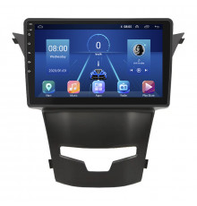 Штатная магнитола Lesko для SsangYong Korando III Рестайлинг 2013-2017 экран 9" 2/32Gb 4G Wi-Fi GPS Top