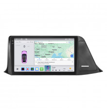 Штатная магнитола Lesko для Toyota C-HR I Рестайлинг 2019-н.в. экран 9" 4/64 QLED CarPlay 4G Wi-Fi GPS 360 Prime
