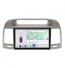 Штатная магнитола Lesko для Toyota Camry V (XV30) Рестайлинг 2004-2006 экран 9" 4/64 QLED CarPlay 4G Wi-Fi GPS 360 Prime