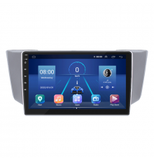 Штатная магнитола Lesko для Toyota Harrier II (XU30) 2003-2013 экран 9" 6/128Gb 4G Wi-Fi GPS Top