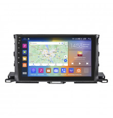 Штатная магнитола Lesko для Toyota Highlander III (U50) 2013-2016 экран 10" 2/32Gb CarPlay 4G Wi-Fi GPS Prime