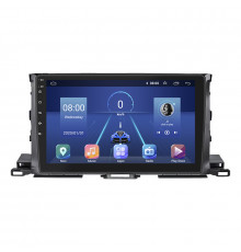 Штатная магнитола Lesko для Toyota Highlander III (U50) 2013-2016 экран 10" 4/64Gb 4G Wi-Fi GPS Top