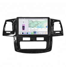 Штатная магнитола Lesko для Toyota Hilux VII Рестайлинг 2011-2015 экран 9" 4/64 QLED CarPlay 4G Wi-Fi GPS 360 Prime
